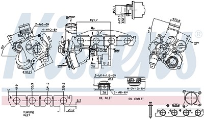 Nissens Lader, Aufladung [Hersteller-Nr. 93415] für Audi, Seat, Skoda, VW von NISSENS