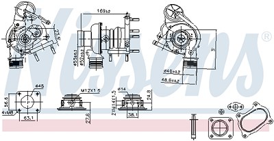 Nissens Lader, Aufladung [Hersteller-Nr. 93424] für Alfa Romeo, Fiat, Lancia, Opel von NISSENS