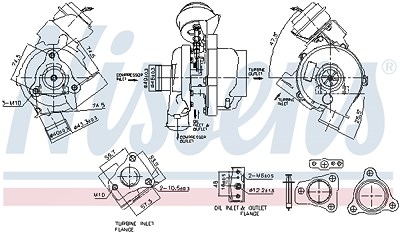 Nissens Lader, Aufladung [Hersteller-Nr. 93497] für Hyundai, Kia von NISSENS