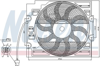 Nissens Lüfter, Klimakondensator [Hersteller-Nr. 85421] für BMW von NISSENS