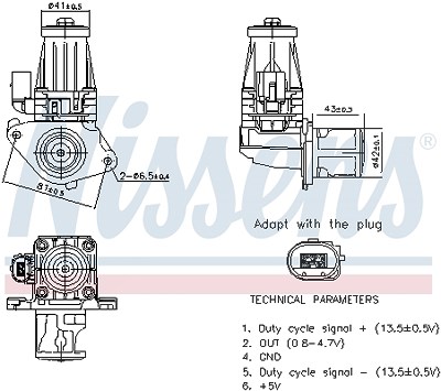 Nissens AGR-Ventil [Hersteller-Nr. 98377] für Alfa Romeo, Fiat, Lancia, Opel von NISSENS