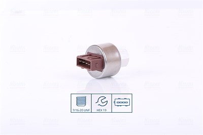 Nissens Druckschalter, Klimaanlage [Hersteller-Nr. 301008] für Citroën, Fiat, Peugeot von NISSENS