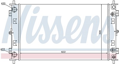 Nissens Kühler, Motorkühlung [Hersteller-Nr. 60981A] für Chrysler von NISSENS