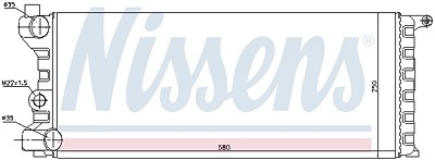 Nissens Kühler, Motorkühlung [Hersteller-Nr. 62312] für Autobianchi, Fiat, Lancia von NISSENS