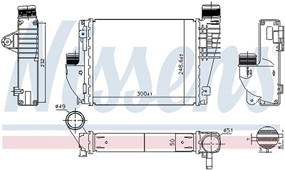 Nissens Ladeluftkühler [Hersteller-Nr. 961522] für Honda von NISSENS