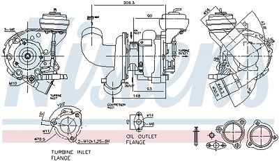 Nissens Lader, Aufladung [Hersteller-Nr. 93108] für Toyota von NISSENS