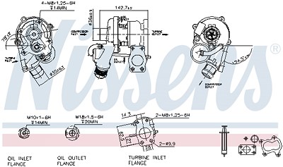 Nissens Lader, Aufladung [Hersteller-Nr. 93237] für Citroën, Peugeot von NISSENS