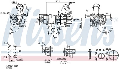 Nissens Lader, Aufladung [Hersteller-Nr. 93305] für Audi, Seat, Skoda, VW von NISSENS