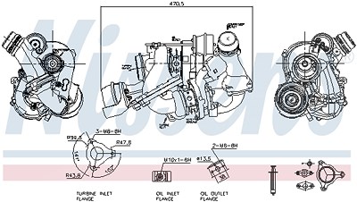 Nissens Lader, Aufladung [Hersteller-Nr. 93310] für Mercedes-Benz von NISSENS