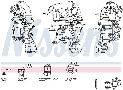 Nissens Lader, Aufladung [Hersteller-Nr. 93628] für Mercedes-Benz von NISSENS