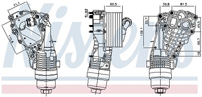 Nissens Ölkühler, Motoröl [Hersteller-Nr. 91399] für BMW, Mini von NISSENS