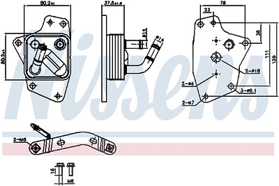 Nissens Ölkühler, Motoröl [Hersteller-Nr. 91444] für Lexus von NISSENS