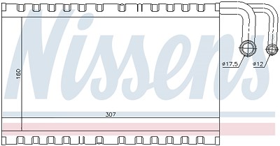 Nissens Verdampfer, Klimaanlage [Hersteller-Nr. 92235] für Alpina, BMW von NISSENS