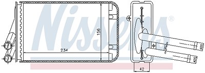 Nissens Wärmetauscher, Innenraumheizung [Hersteller-Nr. 70229] für Audi, Skoda, VW von NISSENS