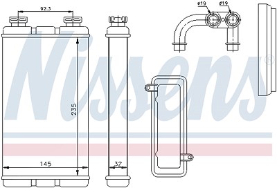 Nissens Wärmetauscher, Innenraumheizung [Hersteller-Nr. 70519] für BMW von NISSENS