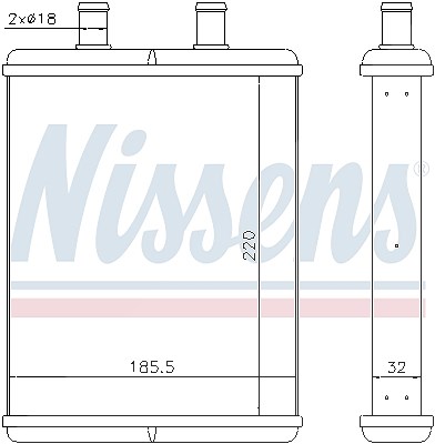 Nissens Wärmetauscher, Innenraumheizung [Hersteller-Nr. 71817] für Iveco von NISSENS