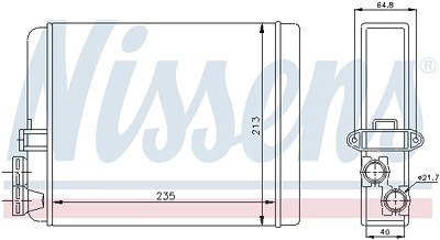 Nissens Wärmetauscher, Innenraumheizung [Hersteller-Nr. 73641] für Volvo von NISSENS