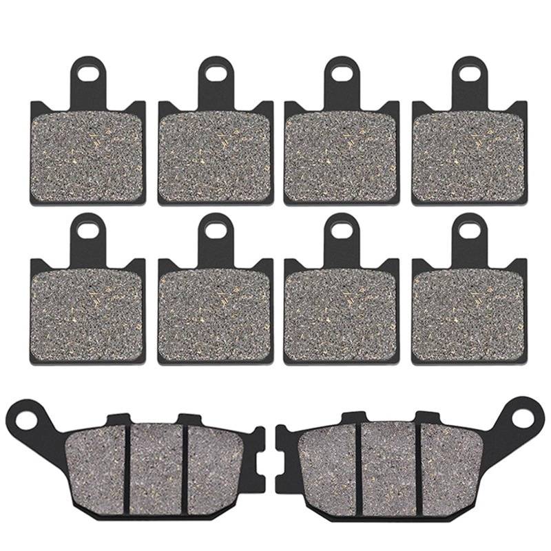 Für Kawasaki Street Bike Z750R 2011-2014 Für ZR1000 B7F B8F C7F C8F C9F 2007 Vorne Hinten Motorrad Parkplatz Bremsbeläge Bremsbeläge Vorne Motorrad Bremsbeläge(Front and Rear) von NITRIMS