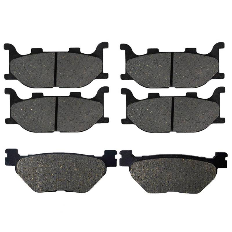 Für XVS1300 CTW CTX AW AX Für V-Star 1300 Tourer 07-10 Motorrad Vorne Hinten Parkplatz Bremsbeläge Bremsbeläge Vorne Motorrad Bremsbeläge(Front and Rear Pads) von NITRIMS
