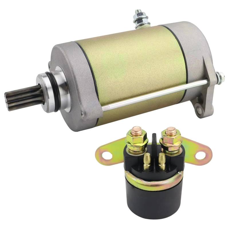 Motorrad-Anlasser 0800-091000 Für CFMoto Für Terralander 800 ATV Für UForce Für CForce 800 Motor Teil Starter Motor Und Relais Starter(2 PCS Set) von NITRIMS