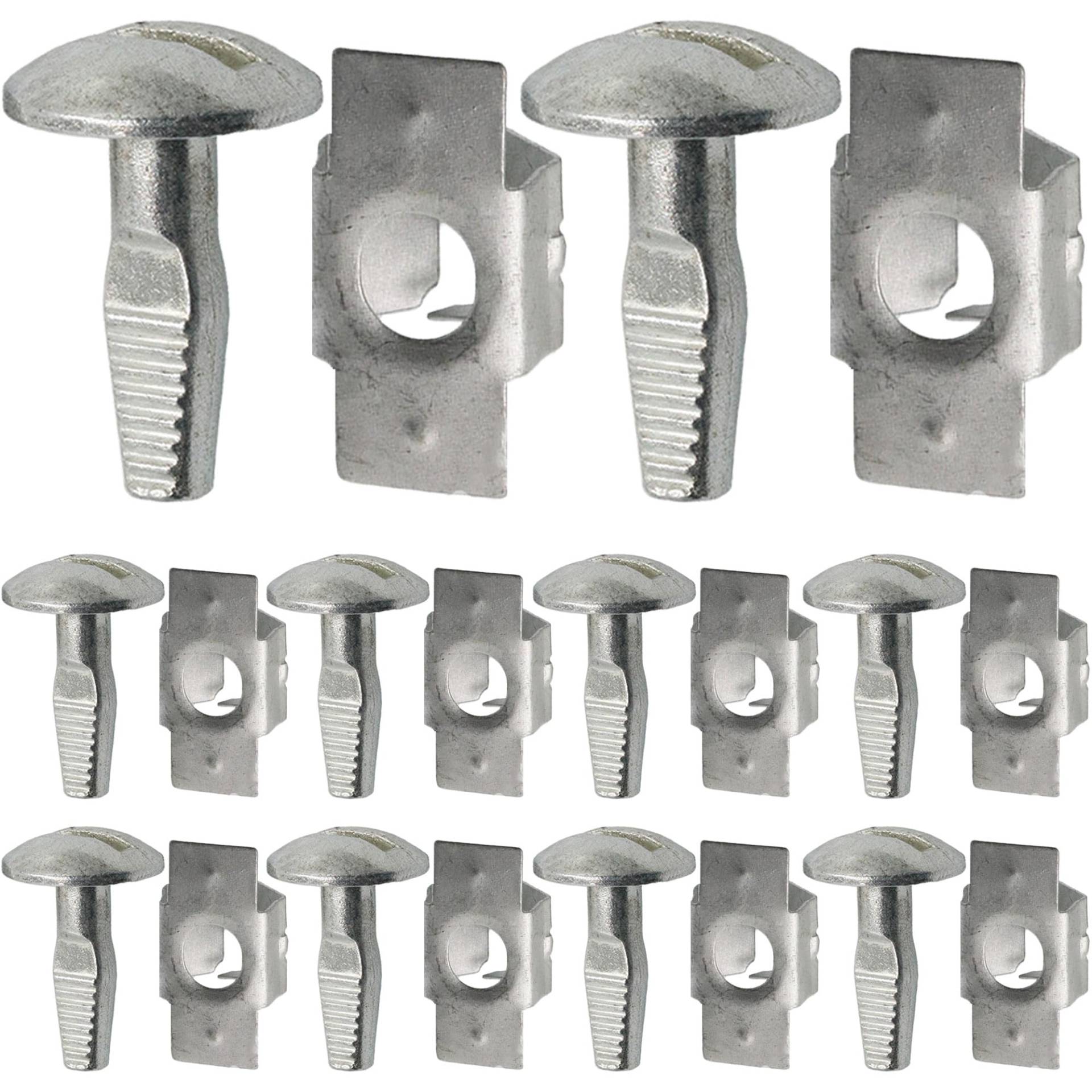 10 Paar Motor-Unterbodenabdeckung, Befestigungsklammern aus Aluminiumlegierung für Automotor-Unterbodenbefestigungen 703016 703018 Ersatz, kompatibel mit 206 207 406 407 806 807 10 Paar Motor-Unterbodenabdeckung, Befestigungsklammern aus Aluminiumlegierung für Automotor-Unterbodenbefestigungen 703016 703018 Ersatz, kompatibel mit 206 207 406 407 806 807 von NIYATA