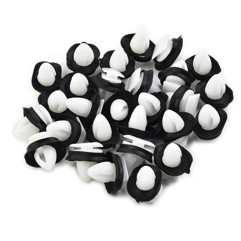 100 STK Autotürverkleidungs Clips 856543 71728806 mit Gummidichtung für 9mm Loch, Tuerverkleidung Befestigung Clips Tür Klips Stoßstangen Clips für CITROEN-JUMPER, für PEUGEOT-BOXER, für FIAT-DUCATO von NIYATA