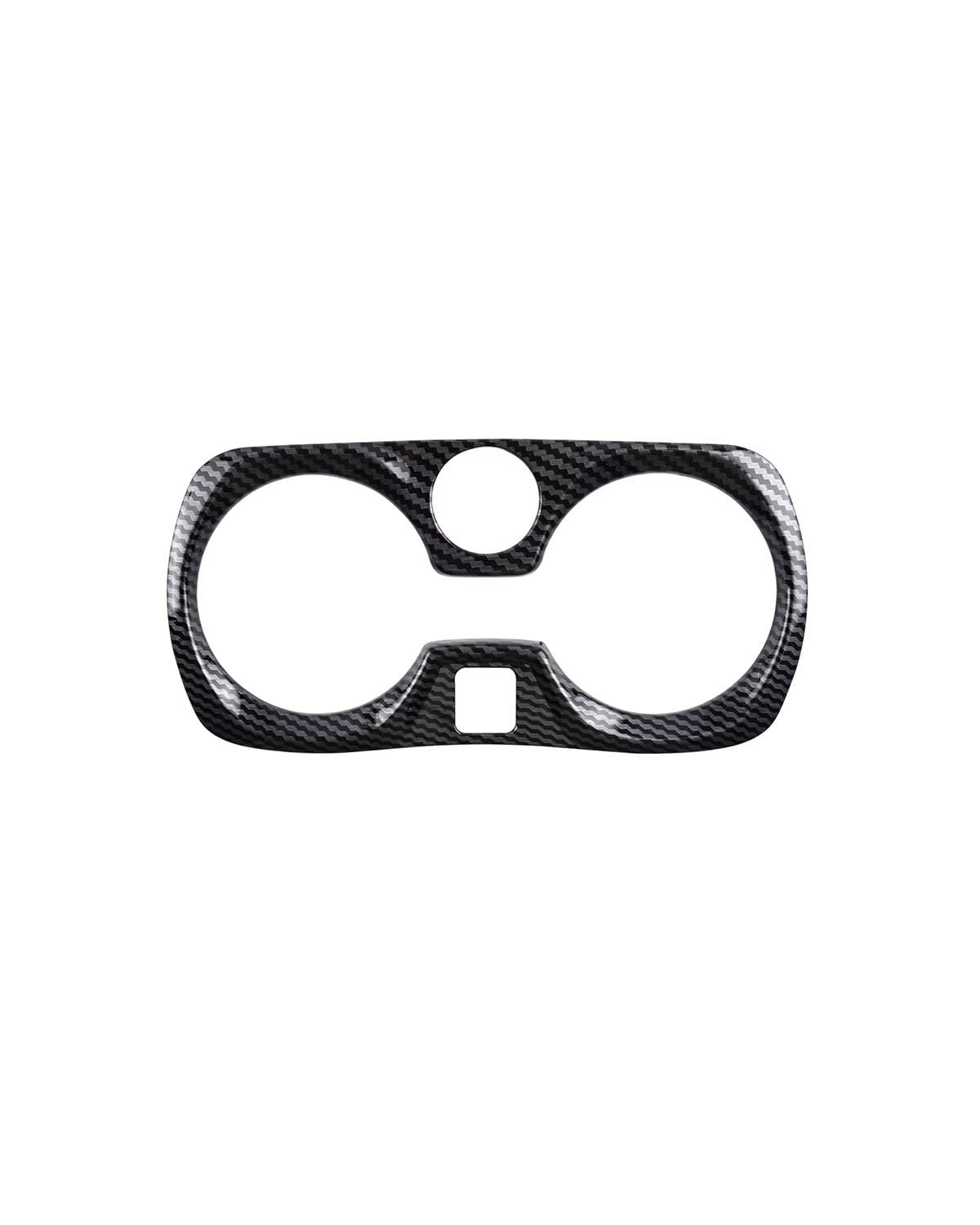 Auto Konsole Schalttafel Rahmen Für 3er G20 G28 2019 2020 2021 ABS-Kohlefaser-Stil Zentralschalttafel Wasserbecherhalter Rahmen Schutzverkleidung Mittelkonsole Dekoration Rahmen(Carbon Fiber) von NJHZBH