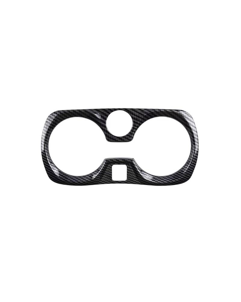 Auto Konsole Schalttafel Rahmen Für 3er G20 G28 2019 2020 2021 ABS-Kohlefaser-Stil Zentralschalttafel Wasserbecherhalter Rahmen Schutzverkleidung Mittelkonsole Dekoration Rahmen(Carbon Fiber) von NJHZBH