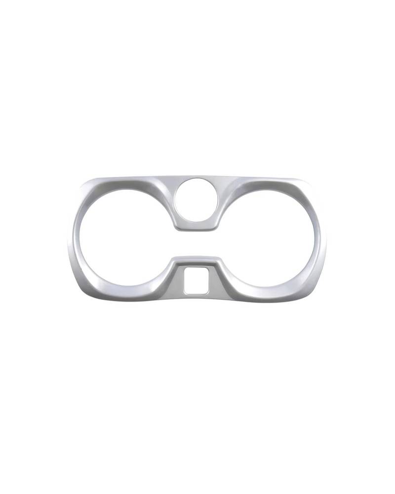 Auto Konsole Schalttafel Rahmen Für 3er G20 G28 2019 2020 2021 ABS-Kohlefaser-Stil Zentralschalttafel Wasserbecherhalter Rahmen Schutzverkleidung Mittelkonsole Dekoration Rahmen(Silver) von NJHZBH