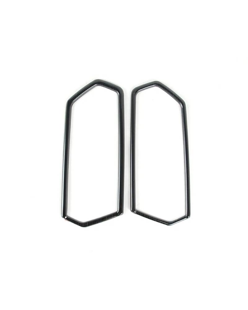Auto Konsole Schalttafel Rahmen Für A3 8Y 2021 2022 Auto Vorne Mittelkonsole Klimaanlage Outlet Vent Rahmen Dekoration Trim Edelstahl Carbon Textur Mittelkonsole Dekoration Rahmen(Black) von NJHZBH