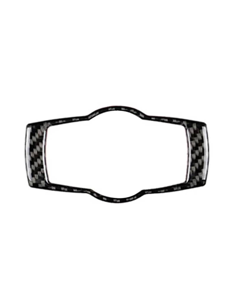 Auto Konsole Schalttafel Rahmen Für E90 E92 E93 3er-Serie 320i 325i 2005–2012 Kohlefaser Scheinwerferschalter Rahmenabdeckung Verkleidung Dekorativer Aufkleber Mittelkonsole Dekoration Rahmen(Black) von NJHZBH