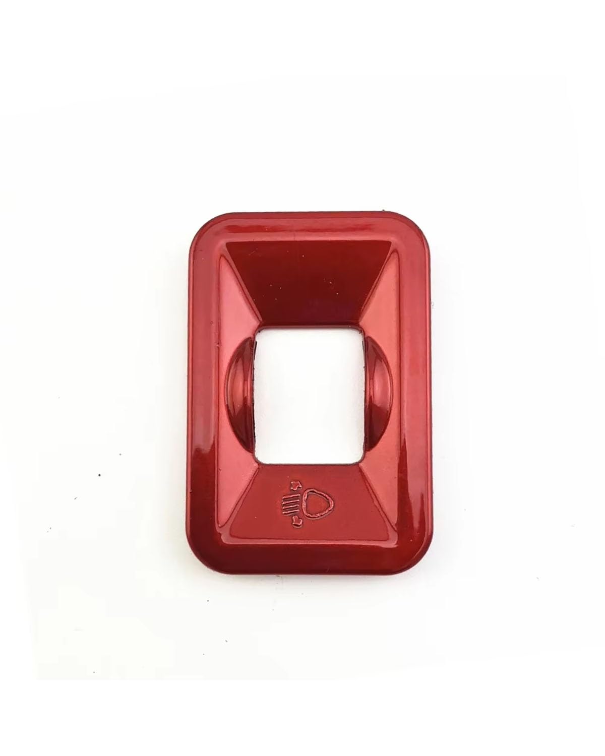 Auto Konsole Schalttafel Rahmen Für MG6 HS 2020 Auto Kohlefaser Scheinwerferschalter Rahmenverkleidung Schalterrahmenabdeckung Autoinnenausstattung Aufkleber Mittelkonsole Dekoration Rahmen(Red) von NJHZBH