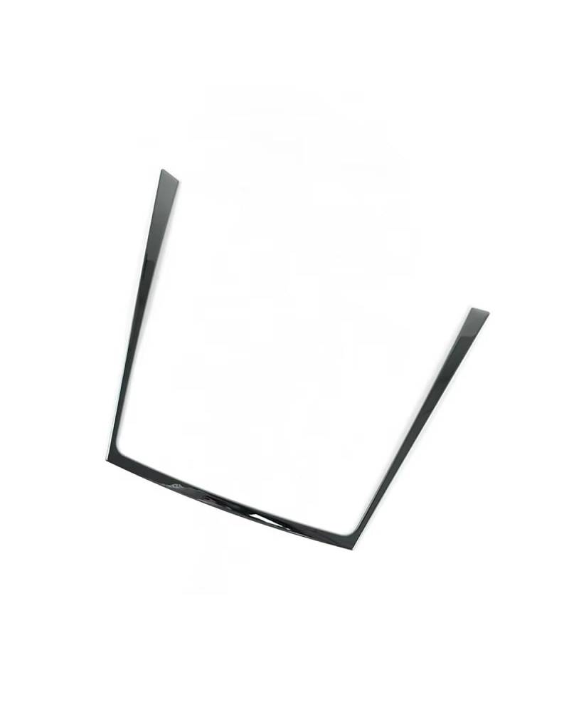 Auto Konsole Schalttafel Rahmen Für X5 E70 2008-2013 LHD Edelstahl Mittelkonsole Wasserbecherhalter Rahmen Dekoration Abdeckung Verkleidung Auto Styling Innenraum Mittelkonsole Dekoration Rahmen(Black von NJHZBH