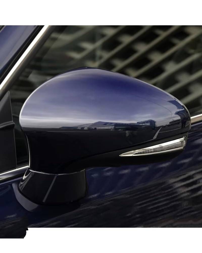 Auto Spiegelkappen Für Lexus CT200h 2011~2018 Umkehr Spiegel Abdeckung Rückspiegel Gehäuse Spiegel Shell Auto Zubehör Rückspiegelgehäuse(Blue Left) von NJHZBH