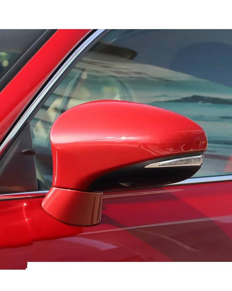 Auto Spiegelkappen Für Lexus CT200h 2011~2018 Umkehr Spiegel Abdeckung Rückspiegel Gehäuse Spiegel Shell Auto Zubehör Rückspiegelgehäuse(Red Left) von NJHZBH