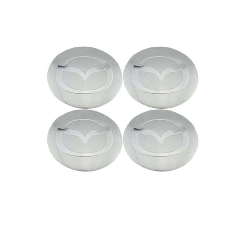 4 Stück Auto Radnabenkappen für Mazda CX-7-2006-2012,Nabendeckel Felgendeckel Nabenabdeckung Trim Schutz Kratzfest Wasserdicht Autozubehör,C von NJIVGYTA
