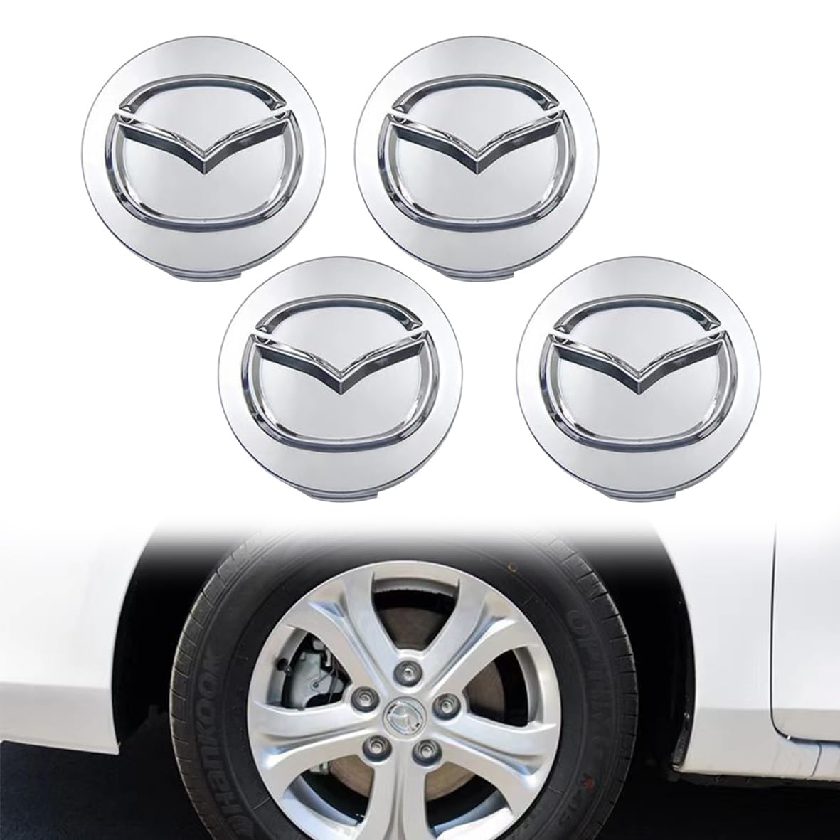 4 Stück Auto Radnabenkappen für Mazda MX-5,Nabendeckel Felgendeckel Nabenabdeckung Trim Schutz Kratzfest Wasserdicht Autozubehör,A 4 Stück Auto Radnabenkappen für Mazda MX-5,Nabendeckel Felgendeckel Nabenabdeckung Trim Schutz Kratzfest Wasserdicht Autozubehör,A von NJIVGYTA