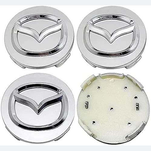 4 Stück Auto Radnabenkappen für Mazda Mx3 Cx3 Cx5 2 3 6 323 626 Rx8 Rx7 52mm,Nabendeckel Felgendeckel Nabenabdeckung Trim Schutz Kratzfest Wasserdicht Autozubehör,C von NJIVGYTA