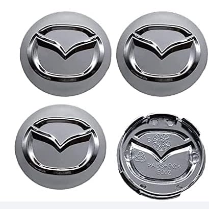 4 Stück Auto Radnabenkappen für Mazda Mx3 Cx3 Cx5 2 3 6 323 626 Rx8 Rx7 52mm,Nabendeckel Felgendeckel Nabenabdeckung Trim Schutz Kratzfest Wasserdicht Autozubehör,D von NJIVGYTA