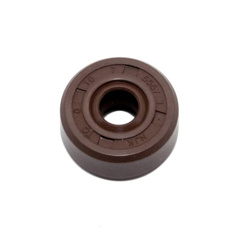 NJK Wellendichtring NJK 06x16x07 - FPM - braun - mit Staublippe von NJK