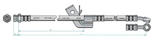 NK 853449 Bremsschlauch von NK