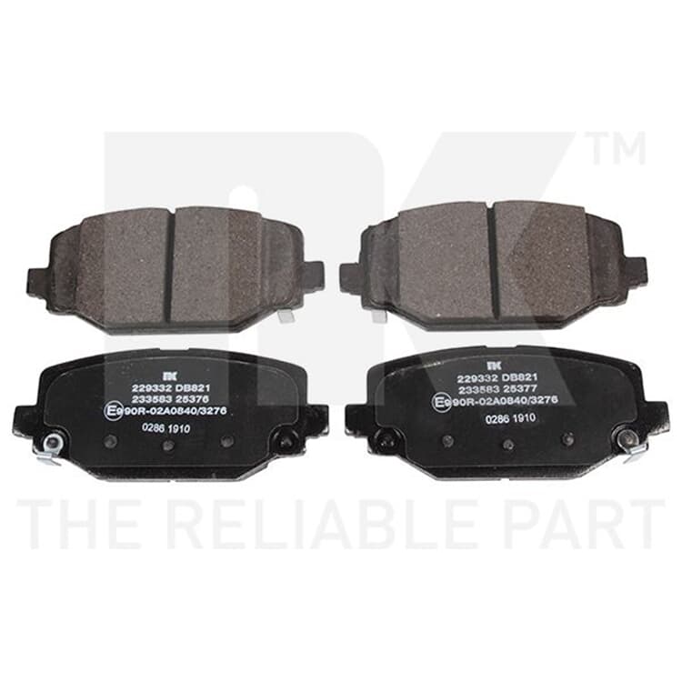 NK Bremsbel?ge hinten Chrysler Dodge Fiat Lancia NK Bremsbel?ge hinten Chrysler Dodge Fiat Lancia von NK