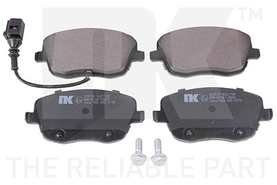 Nk Bremsbeläge Vorderachse inklusive Warnkontakt [Hersteller-Nr. 224779] für Seat, Skoda, VW von NK