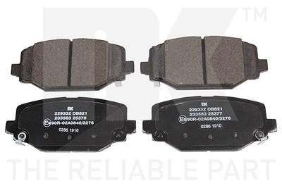 Nk Bremsbeläge hinten (Satz) [Hersteller-Nr. 229332] für Chrysler, Dodge, Fiat, Lancia von NK