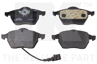 Nk Bremsbeläge vorn (Satz) [Hersteller-Nr. 224757] für Audi, Seat, Skoda, VW von NK
