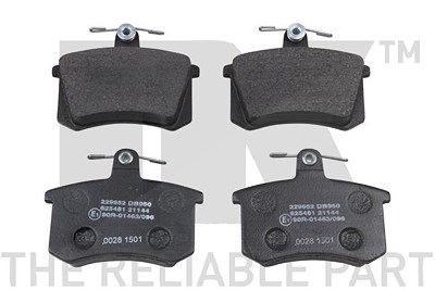 Nk Bremsbelagsatz Hinterachse [Hersteller-Nr. 229952] für Alfa Romeo, Audi von NK