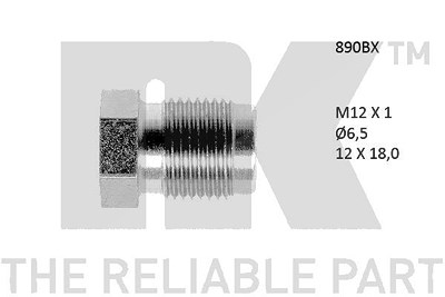 Nk Überwurfschraube [Hersteller-Nr. 890BX] von NK