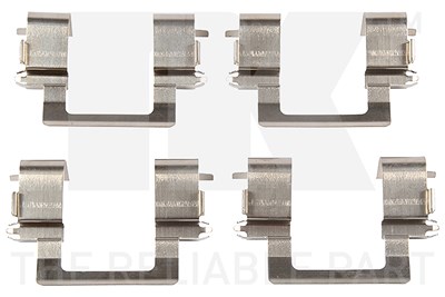 Nk Zubehörsatz, Scheibenbremsbelag [Hersteller-Nr. 7936274] für Isuzu, Opel, Vauxhall von NK