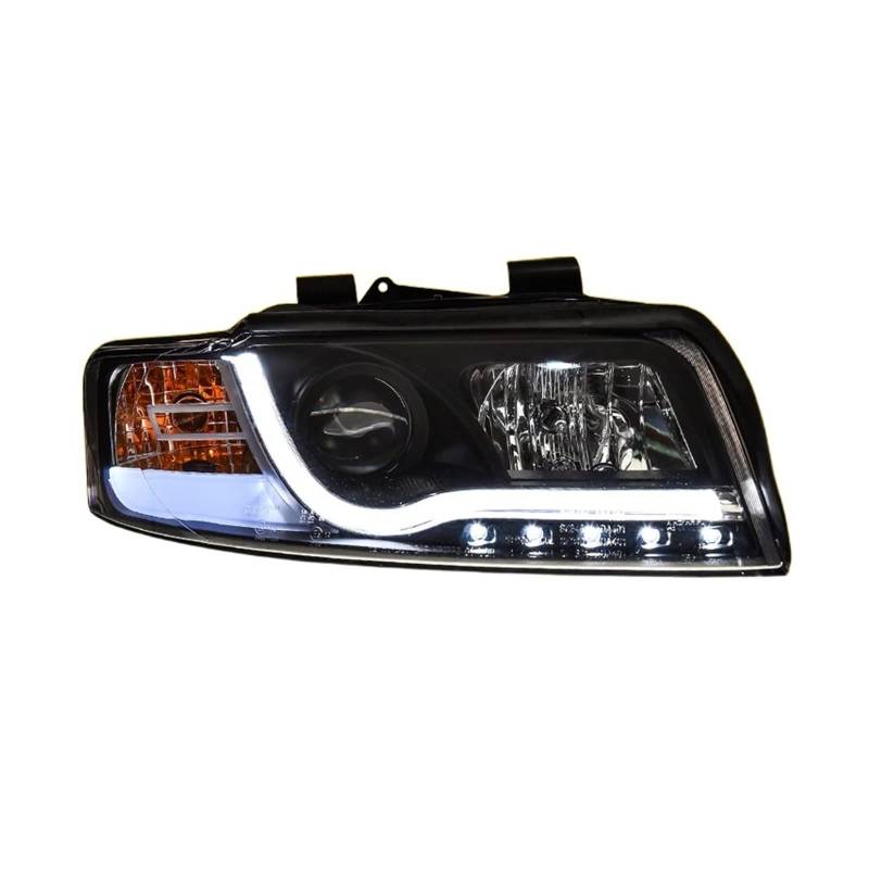 NKAVUNROL Headlight Assembly Compatible With A4 B6 2001-2004 LED Daytime Running Light Xenon Low Beam Turn Signal(No Lamp) von NKAVUNROL