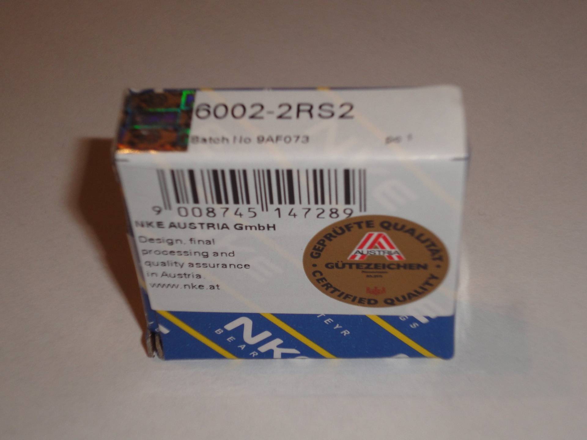 Lager NKE 6002-2RS2 Lager NKE 6002-2RS2 von NKE